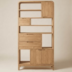 Design Teak Boekenkast Arus van 100 cm