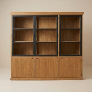 Teak Vitrinekast Aruna 6 Deur