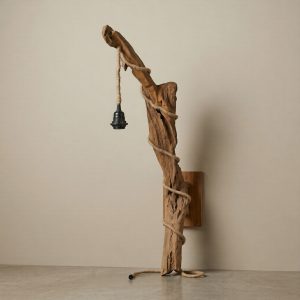 Teak Wortel Wandlamp