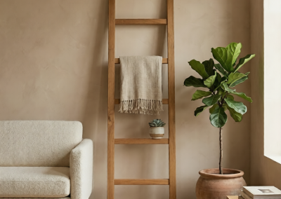 Teak Decoratie Ladder