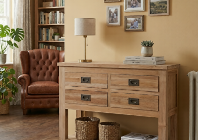 Teak Wandtafel Bumi 90 cm