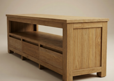 Teak TV Kast Rimba 160 cm Open