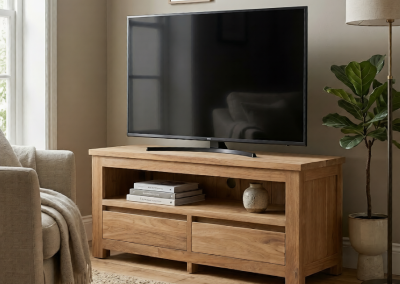 Teak TV Kast Rimba 100 cm Open