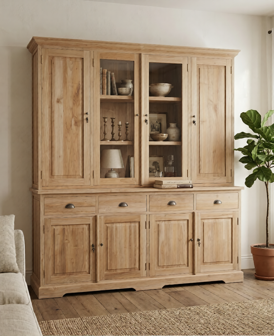 Teak Vitrinekast Adira