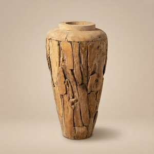 Teak Wortel Vaas 80 cm