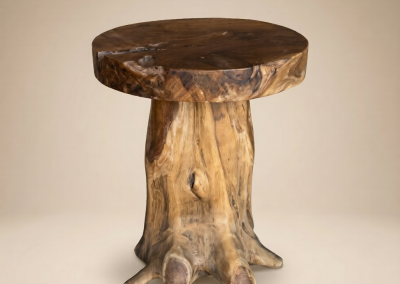Teak Wortel Bijzettafel