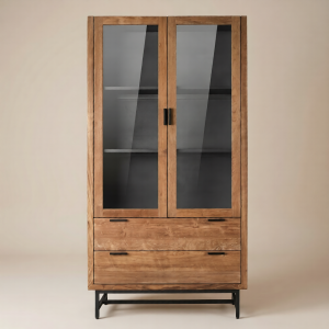 Teak Vitrinekast Selaras